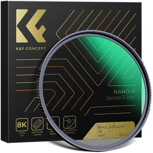 Рассеивающий смягчающий фильтр K&F Concept Nano-X Black Mist 1/8 49mm