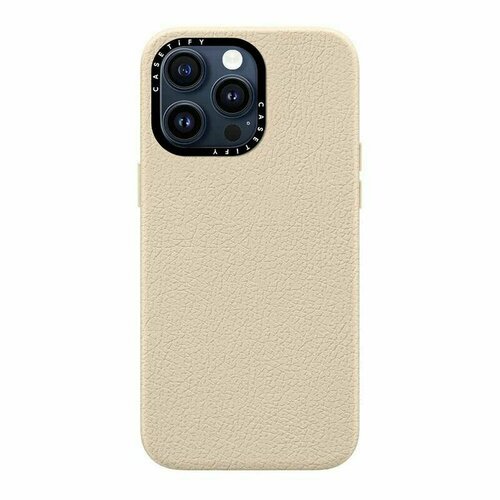 Чехол для телефона Casetify Leather Case MagSafe Compatible Apple Iphone 15 Pro Max (Oat Milk)