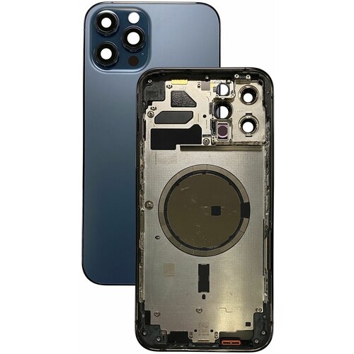Корпус для iPhone 12 Pro Max (Pacific Blue) A2410 / A2411 / A2412 (AASP)