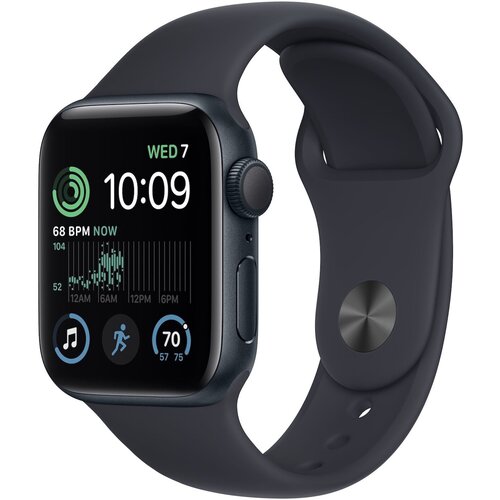 Apple Watch SE (2022) 44mm Midnight Aluminum Case with Midnight Sport Band (GPS) (размер S/M)