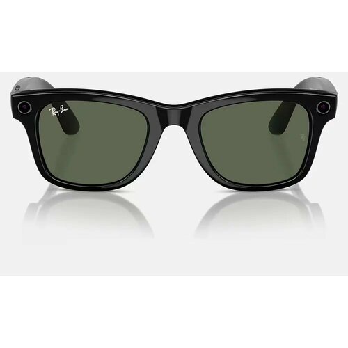 Камера-очки RAY-BAN | META WAYFARER черная оправа серо-зеленые линзы