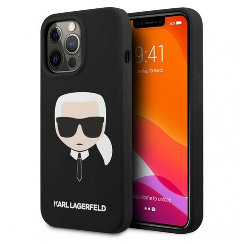 Чехол Karl Lagerfeld Liquid silicone Karl's Head для iPhone 13 Pro Max