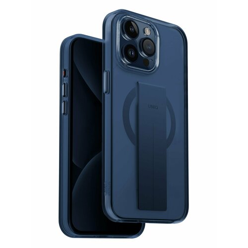 Чехол Uniq Heldro Mag MagSafe на Apple iPhone 15 Pro Max Deep Blue