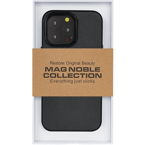 Чехол с MagSafe для iPhone 15 Pro Max MAG NOBLE COLLECTION-Чёрный