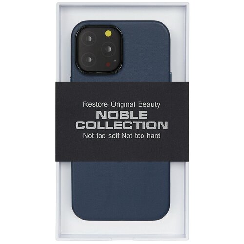Чехол для iPhone 13 Pro NOBLE COLLECTION-Тёмно Синий