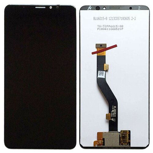 Дисплей (экран) в сборе с тачскрином для Meizu Note 8 черный