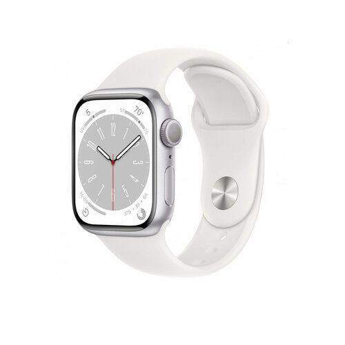 Ремешок для Apple Watch Series 8 41MM | M/L White Sport Band
