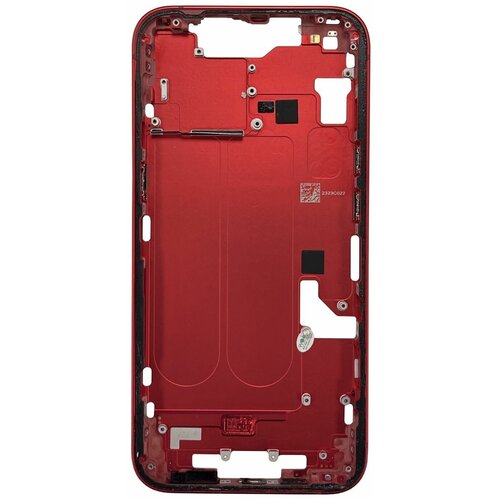 Средняя рамка (корпус) iPhone 14 (RED) (AASP)