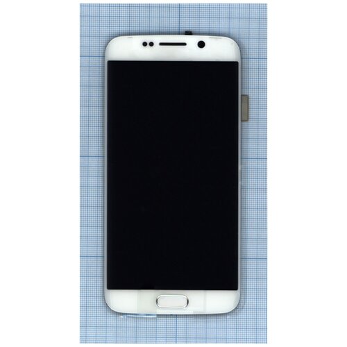 Дисплей для Samsung Galaxy S6 Edge SM-G925F белый с рамкой