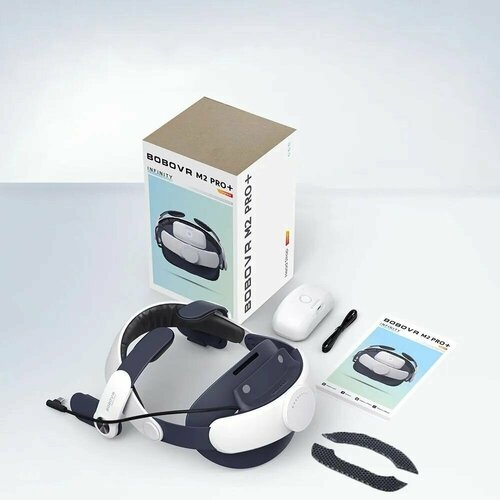 Крепление BOBOVR M2 Pro + с регулировкой и аккумулятором Upgrade Версия Plus для шлема VR Oculus Quest 2