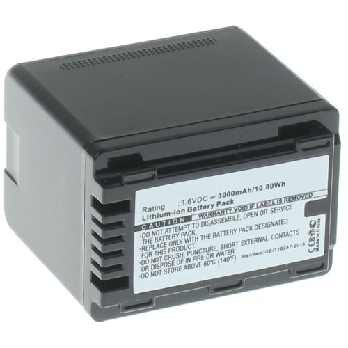 Аккумуляторная батарея iBatt 3000mAh для Panasonic HC-V720M