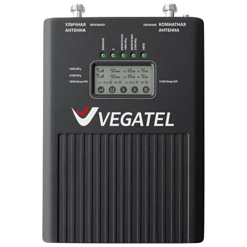 Репитер VEGATEL VT2-1800/3G (LED). Усилитель сотовой связи 2G и интернета 3G
