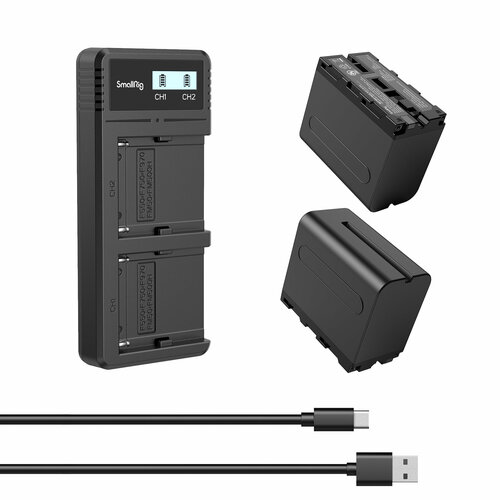 Аккумулятор NP-F970 SmallRig 3823 Camera Battery с чипом (2 штуки)
