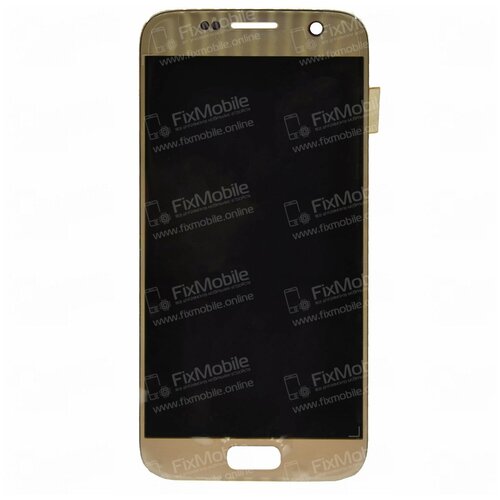 Дисплей с тачскрином для Samsung Galaxy S7 (G930F) (золото) AMOLED