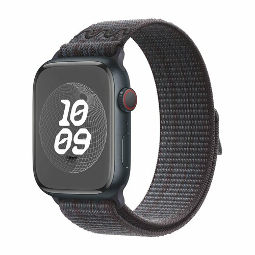Спортивный ремешок Apple Sport Loop Game Black/Blue для Apple Watch Nike 42-44-45-49mm MUJX3ZM/A
