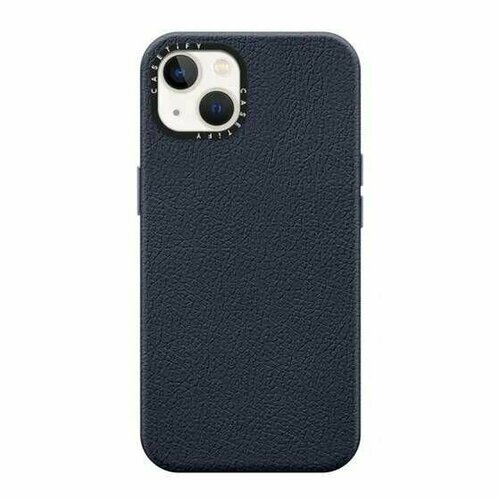 Чехол для телефона Casetify Leather Case MagSafe Compatible Apple Iphone 13 (Navy Blue)