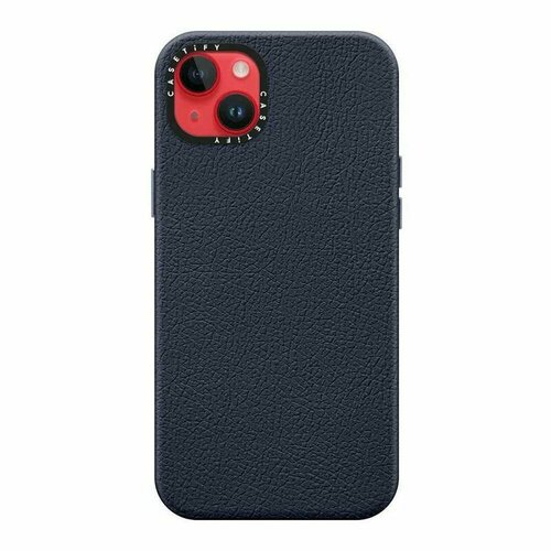 Чехол для телефона Casetify Leather Case MagSafe Compatible Apple Iphone 14 (Navy Blue)