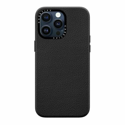 Чехол для телефона Casetify Leather Case MagSafe Compatible Apple Iphone 15 Pro Max (Jet Black)