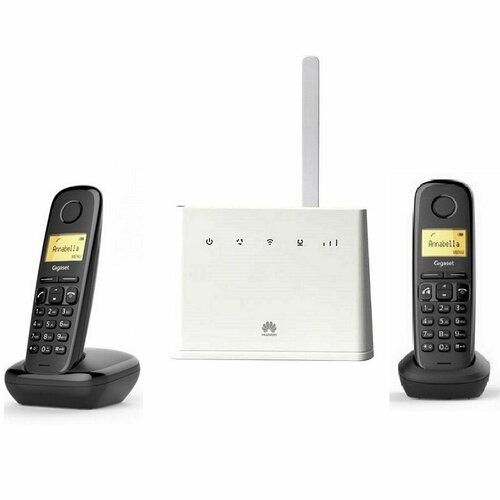 Комплект SIM 311-2 стационарный сотовый телефон 4G 3G GSM с 2-мя радиотрубками под сим карту