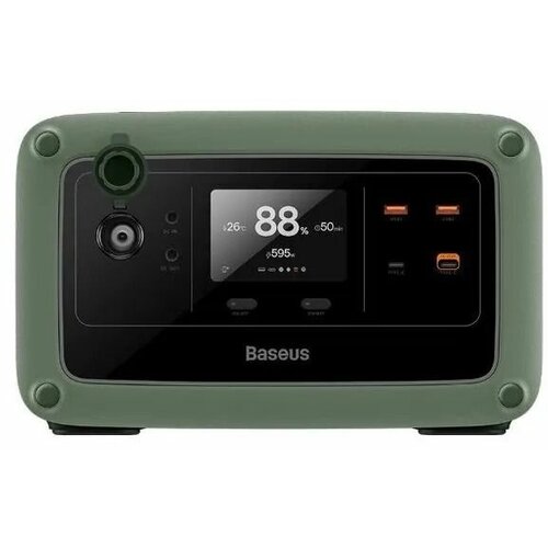 Цифровой внешний аккумулятор на 220В Baseus Energy Stack Digital Portable Energy Station 600W (CN/EU 220V) Cold Green (CGNL000001)