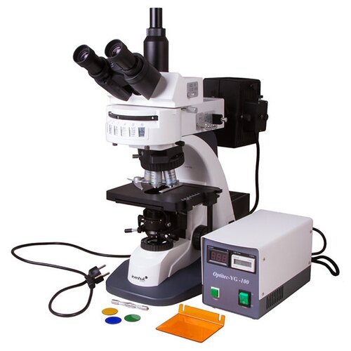 Микроскоп LEVENHUK MED PRO 600 Fluo белый/черный